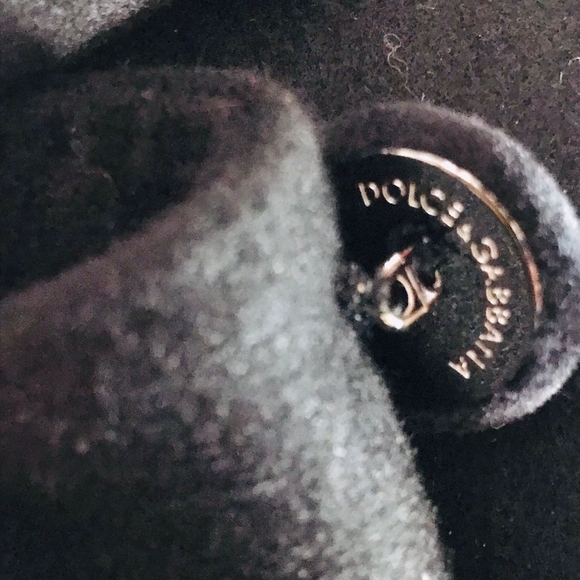 - New 💯 Original Dolce & Gabbana FITTED-WAIST SINGLE-BREASTED COAT IN BLAC - Picture 8 of 16